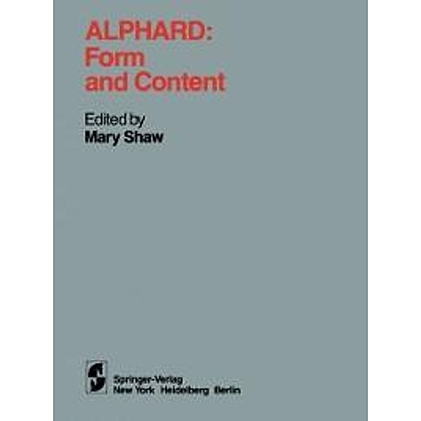 Alphard: Form and Content