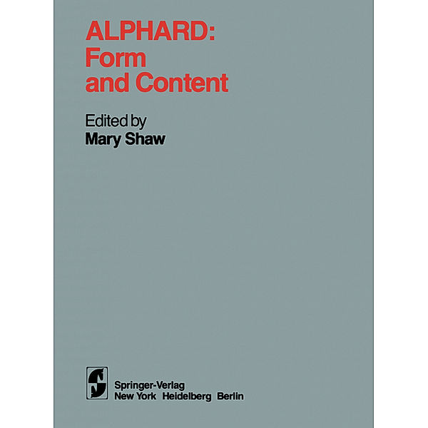 Alphard: Form and Content