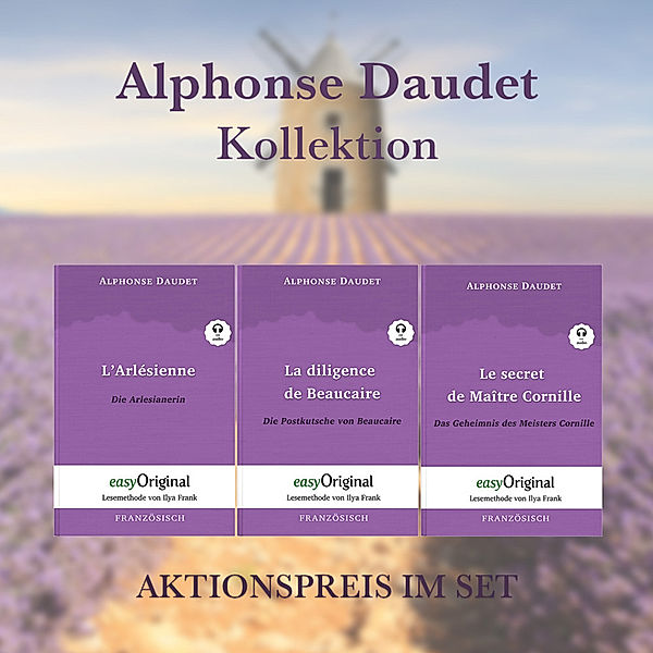 Alphonse Daudet Kollektion (mit kostenlosem Audio-Download-Link), 3 Teile, Alphonse Daudet