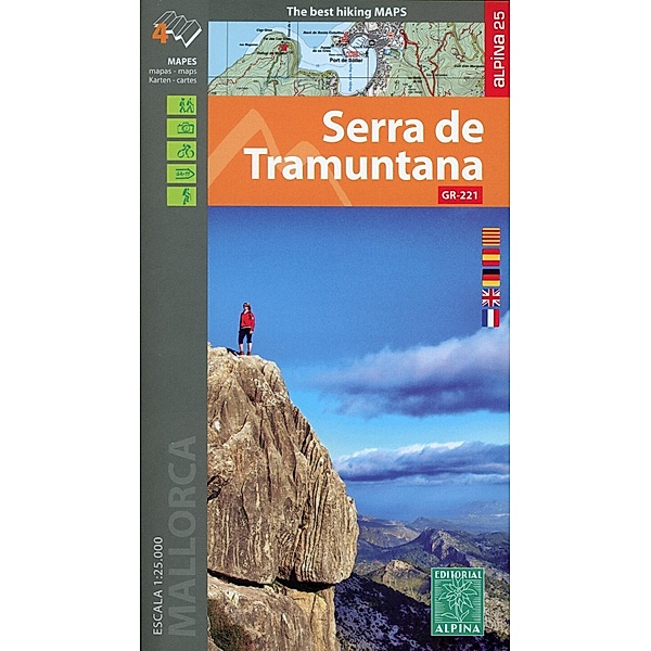 alpina 25 / Wanderkarte Serra de Tramuntana, 2 Bl.