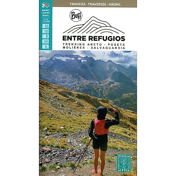 Alpina Wanderkarte / Entre Refugios