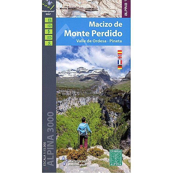 Alpina Wanderkarte / Macizo de Monte Perdido