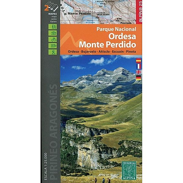 Alpina Wanderkarte / Montgrony