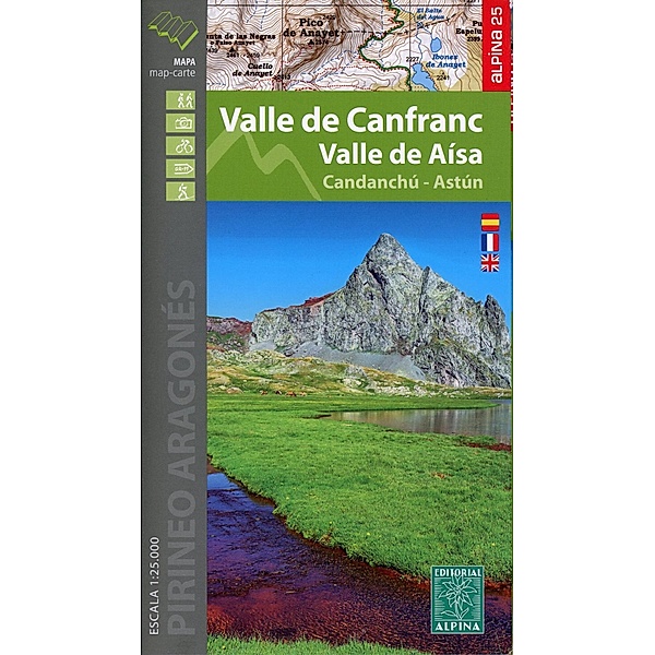 Alpina Wanderkarte / Valles Canfranc