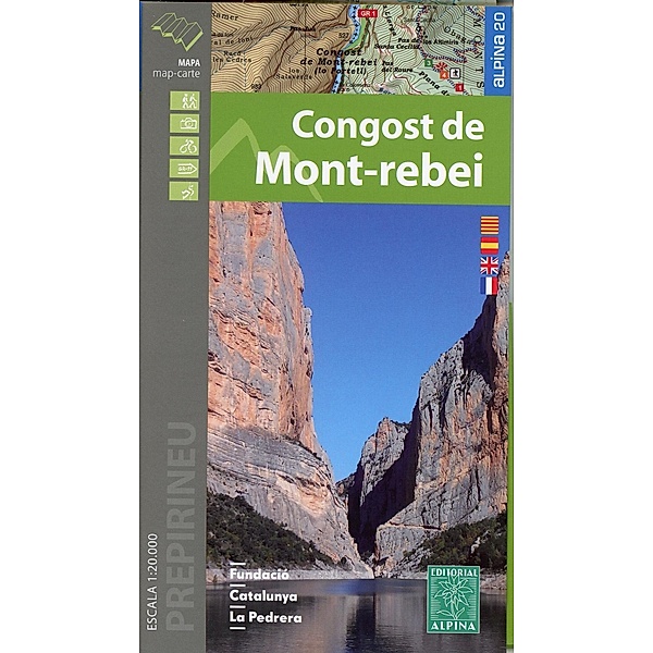Alpina Wanderkarte / Wanderkarte Congost de Mont-rebei