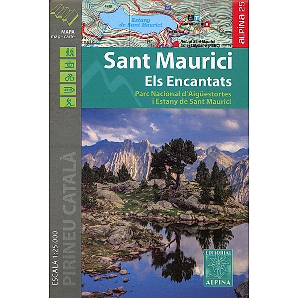 Alpina Wanderkarte / Wanderkarte Sant Maurici