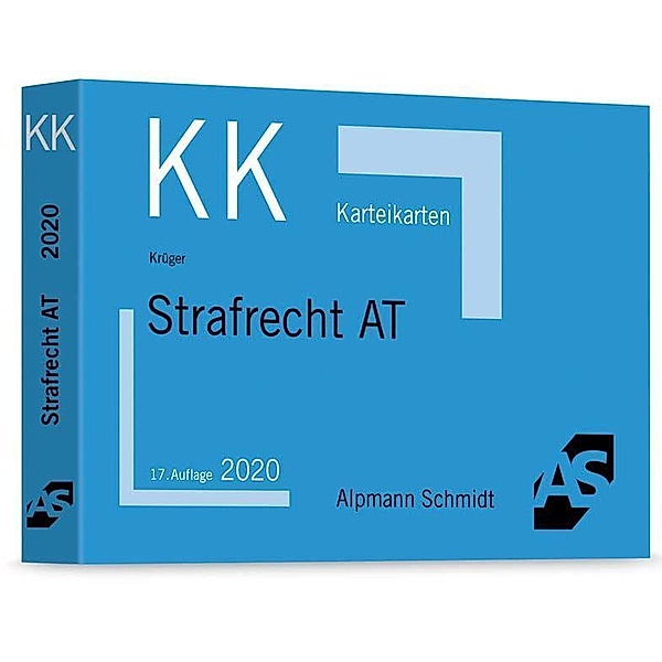 Alpmann-Cards, Karteikarten (KK): Karteikarten Strafrecht Allgemeiner Teil, Rolf Krüger