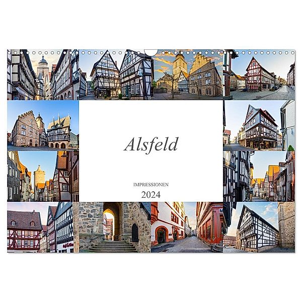 Alsfeld Impressionen (Wandkalender 2024 DIN A3 quer), CALVENDO Monatskalender, Dirk Meutzner