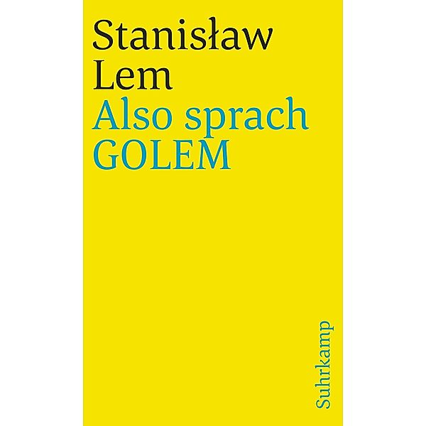 Also sprach GOLEM / Phantastische Bibliothek, Stanislaw Lem