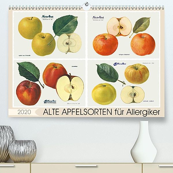 Alte Apfelsorten für Allergiker (Premium, hochwertiger DIN A2 Wandkalender 2020, Kunstdruck in Hochglanz), Lucy M. Laube