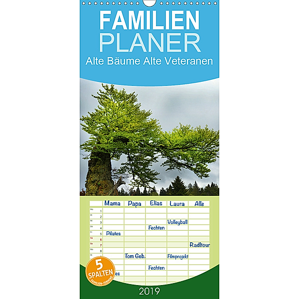 Alte Bäume Alte Veteranen - Familienplaner hoch (Wandkalender 2019 , 21 cm x 45 cm, hoch), Alte Bäume Alte Veteranen