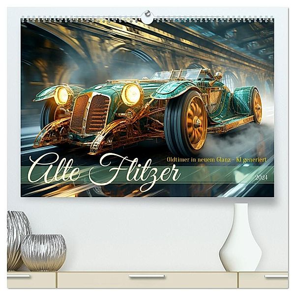 Alte Flitzer (hochwertiger Premium Wandkalender 2024 DIN A2 quer), Kunstdruck in Hochglanz, Cathrin Illgen