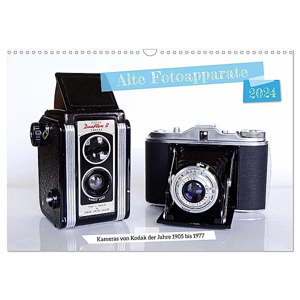 Alte Fotoapparate - Kameras von Kodak der Jahre 1905 bis 1977 (Wandkalender 2024 DIN A3 quer), CALVENDO Monatskalender, Jean-Louis Glineur