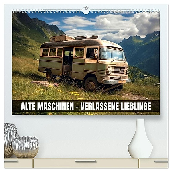 Alte Maschinen - verlassene Lieblinge (hochwertiger Premium Wandkalender 2024 DIN A2 quer), Kunstdruck in Hochglanz, Val Thoermer