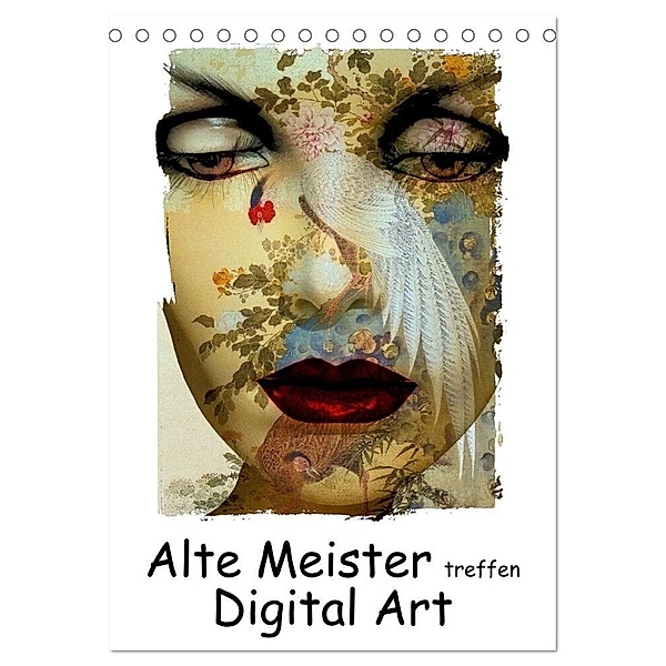 Alte Meister treffen Digital Art (Tischkalender 2025 DIN A5 hoch), CALVENDO Monatskalender, Calvendo, Gabi Hampe