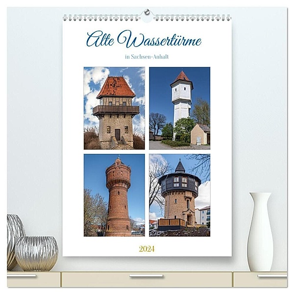 Alte Wassertürme (hochwertiger Premium Wandkalender 2024 DIN A2 hoch), Kunstdruck in Hochglanz, Steffen Gierok-Latniak
