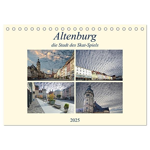 Altenburg, die Stadt des Skat-Spiels (Tischkalender 2025 DIN A5 quer), CALVENDO Monatskalender, Calvendo, Rufotos