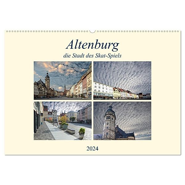 Altenburg, die Stadt des Skat-Spiels (Wandkalender 2024 DIN A2 quer), CALVENDO Monatskalender, Rufotos
