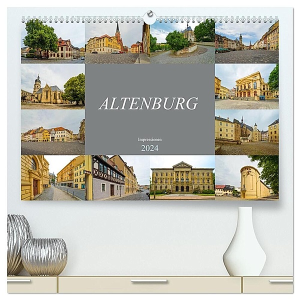 Altenburg Impressionen (hochwertiger Premium Wandkalender 2024 DIN A2 quer), Kunstdruck in Hochglanz, Dirk Meutzner