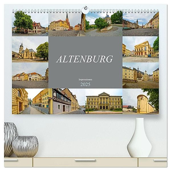 Altenburg Impressionen (hochwertiger Premium Wandkalender 2025 DIN A2 quer), Kunstdruck in Hochglanz, Calvendo, Dirk Meutzner
