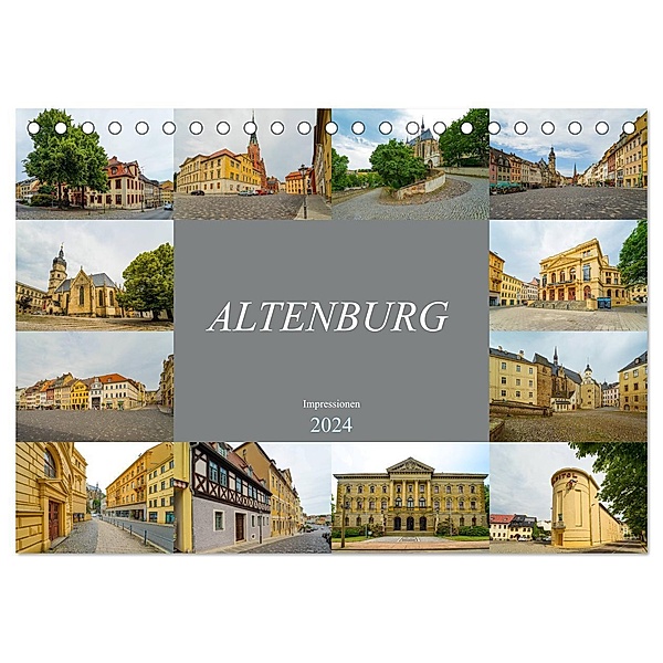 Altenburg Impressionen (Tischkalender 2024 DIN A5 quer), CALVENDO Monatskalender, Dirk Meutzner