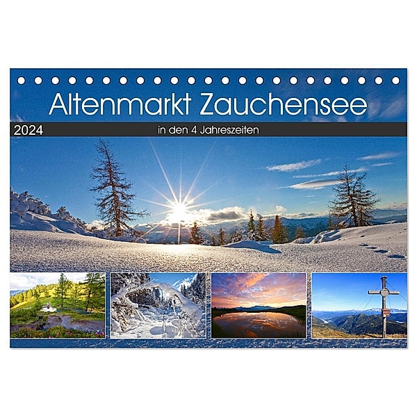 Altenmarkt Zauchensee (Tischkalender 2024 DIN A5 quer), CALVENDO Monatskalender, Christa Kramer