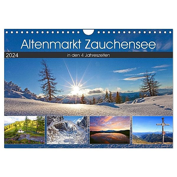 Altenmarkt Zauchensee (Wandkalender 2024 DIN A4 quer), CALVENDO Monatskalender, Christa Kramer