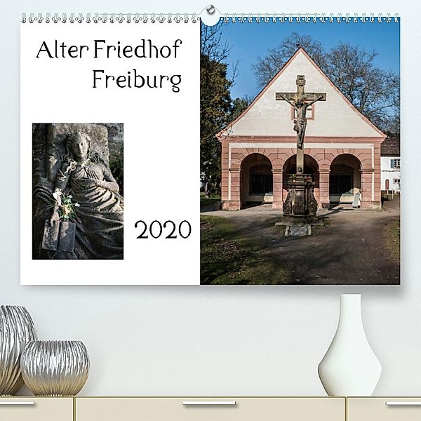 Alter Friedhof Freiburg(Premium, hochwertiger DIN A2 Wandkalender 2020, Kunstdruck in Hochglanz), Joerg Muehlbacher