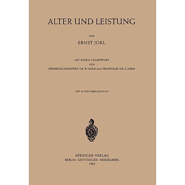 Alter und Leistung, E. Jokl