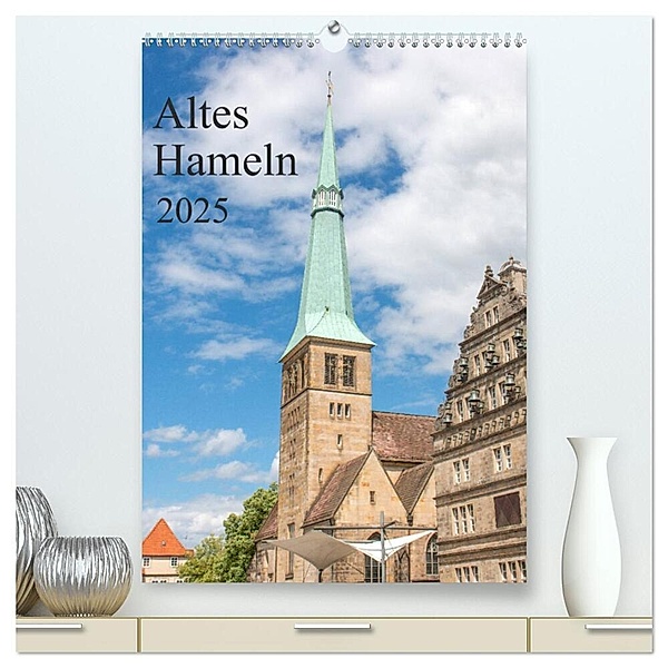 Altes Hameln (hochwertiger Premium Wandkalender 2025 DIN A2 hoch), Kunstdruck in Hochglanz, Calvendo, pixs:sell@Adobe Stock