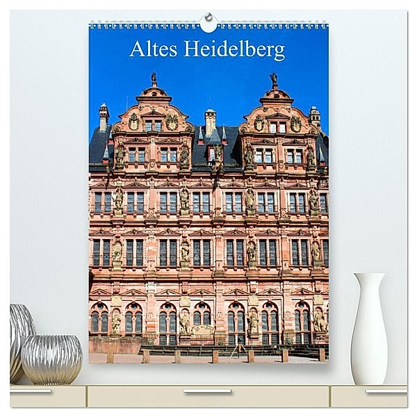 Altes Heidelberg (hochwertiger Premium Wandkalender 2024 DIN A2 hoch), Kunstdruck in Hochglanz, pixs:sell