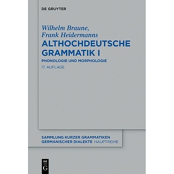 Althochdeutsche Grammatik I, Wilhelm Braune
