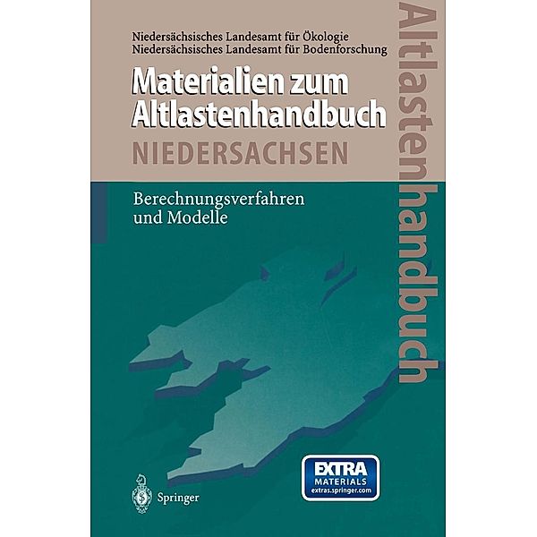 Altlastenhandbuch des Landes Niedersachsen Materialienband, Wolfgang Kinzelbach, C. Cordes, S. Z. Fang, Axel Voss, Randolf Rausch, Jean-Pierre Sauty, Wen-Hsing Chiang