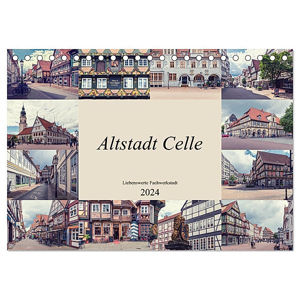 Altstadt Celle (Tischkalender 2024 DIN A5 quer), CALVENDO Monatskalender, Steffen Gierok ; Magik Artist Design