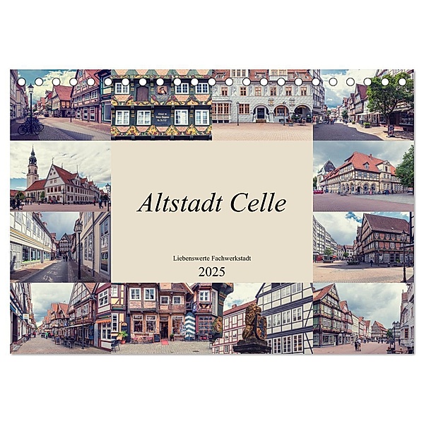 Altstadt Celle (Tischkalender 2025 DIN A5 quer), CALVENDO Monatskalender, Calvendo, Steffen Gierok ; Magik Artist Design