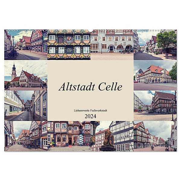 Altstadt Celle (Wandkalender 2024 DIN A2 quer), CALVENDO Monatskalender, Steffen Gierok ; Magik Artist Design