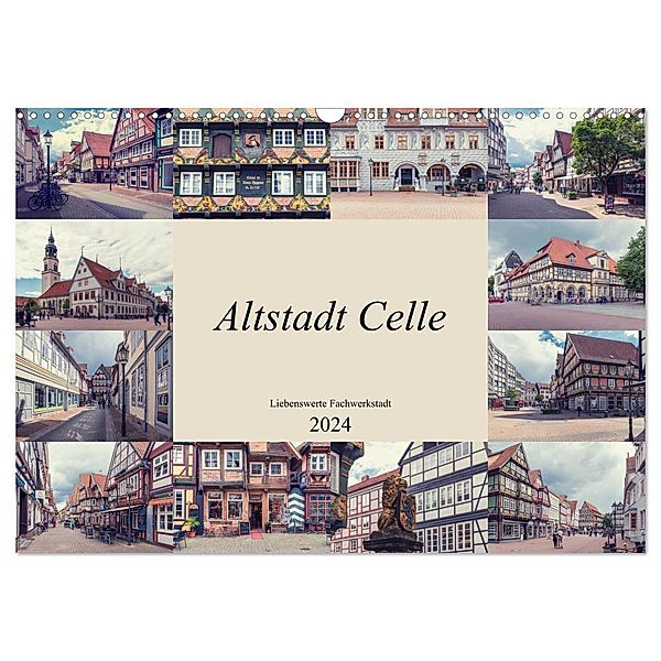 Altstadt Celle (Wandkalender 2024 DIN A3 quer), CALVENDO Monatskalender, Steffen Gierok ; Magik Artist Design