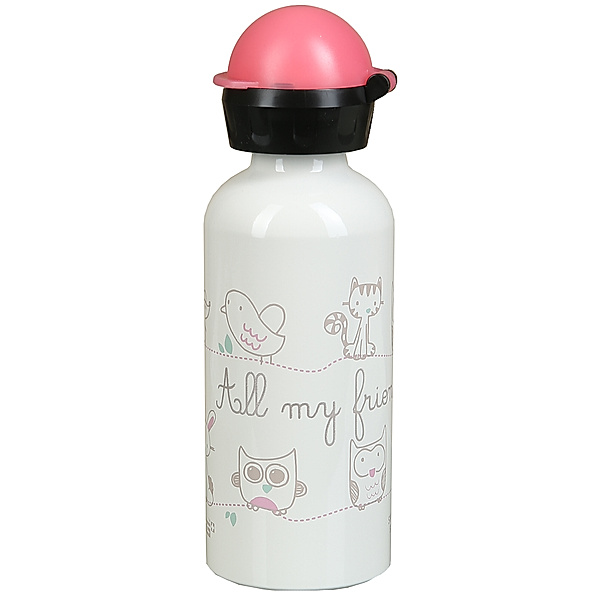 SIGG Aluminium-Trinkflasche ALL MY FRIENDS (0,4L) in weiß/pink