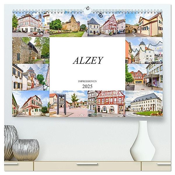 Alzey Impressionen (hochwertiger Premium Wandkalender 2025 DIN A2 quer), Kunstdruck in Hochglanz, Calvendo, Dirk Meutzner