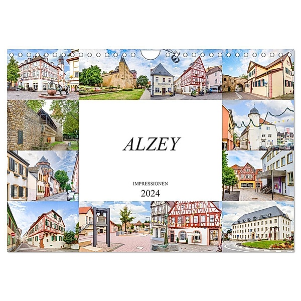 Alzey Impressionen (Wandkalender 2024 DIN A4 quer), CALVENDO Monatskalender, Dirk Meutzner