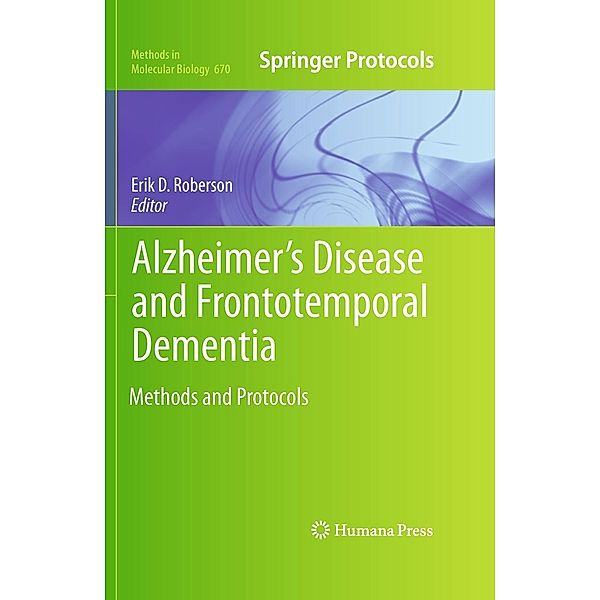 Alzheimer's Disease and Frontotemporal Dementia: Methods and Protocols