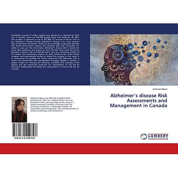 Alzheimer's disease Risk Assessments and Management in Canada, Ambreen Bano