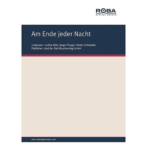 Am Ende jeder Nacht, Dieter Schneider