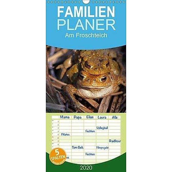 Am Froschteich - Familienplaner hoch (Wandkalender 2020 , 21 cm x 45 cm, hoch), Martina Berg