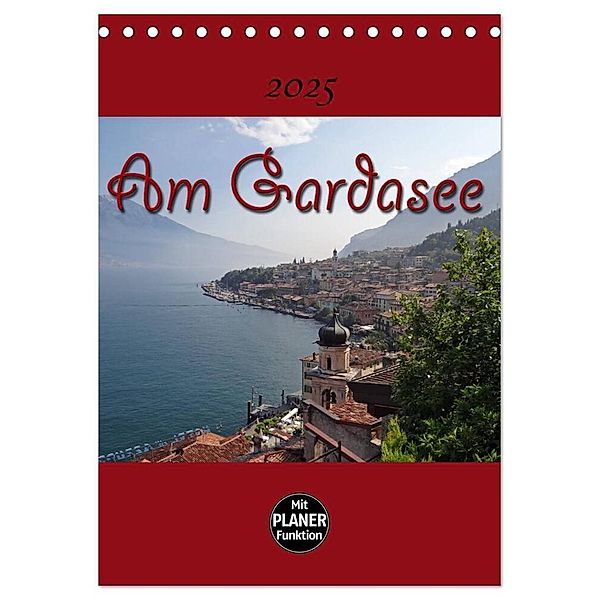 Am Gardasee (Tischkalender 2025 DIN A5 hoch), CALVENDO Monatskalender, Calvendo, Flori0