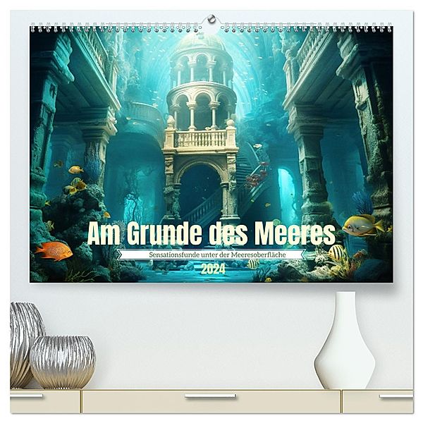 Am Grunde des Meeres (hochwertiger Premium Wandkalender 2024 DIN A2 quer), Kunstdruck in Hochglanz, Calvendo, Daniela Tapper