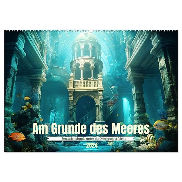 Am Grunde des Meeres (Wandkalender 2024 DIN A2 quer), CALVENDO Monatskalender, Calvendo, Daniela Tapper