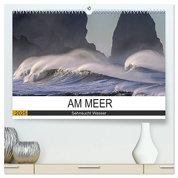 Am Meer. Sehnsucht Wasser (hochwertiger Premium Wandkalender 2025 DIN A2 quer), Kunstdruck in Hochglanz, Calvendo, Rose Hurley