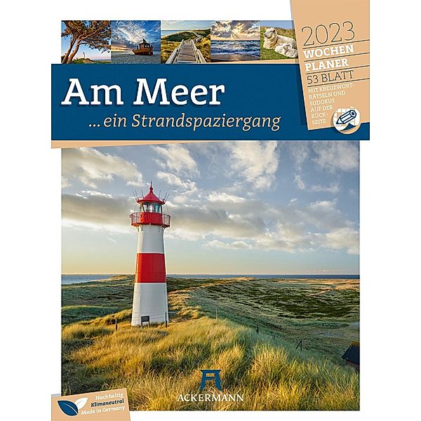 Am Meer - Wochenplaner Kalender 2023, Ackermann Kunstverlag