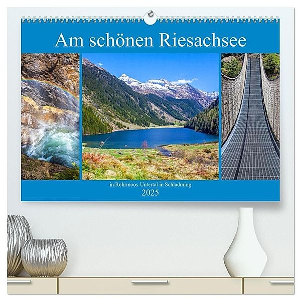 Am schönen Riesachsee (hochwertiger Premium Wandkalender 2025 DIN A2 quer), Kunstdruck in Hochglanz, Calvendo, Christa Kramer